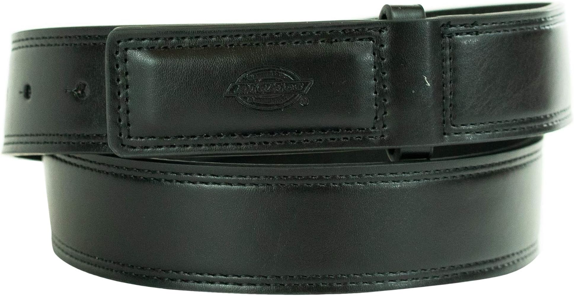 Dickies Men's Leather Work Belt Tactical Industrial Strength Heavy