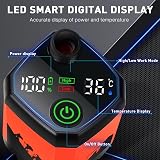 MIAOKE Portable Camping Shower 7800mAh Rechargeable Pump with Digital Temp view 2