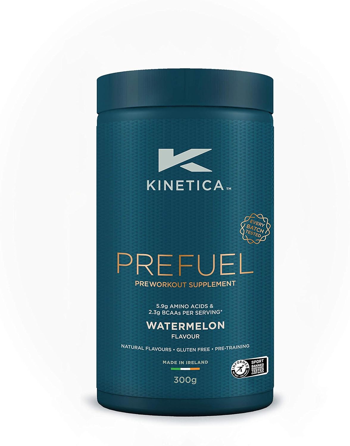 Kinetica Sports Prefuel Pre Workout-Watermelon Flavour, 300 g (Pack of 1)