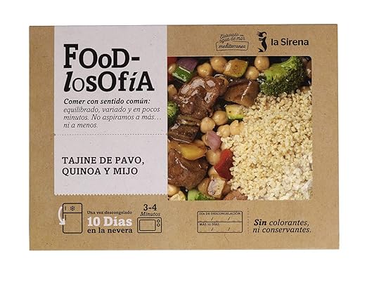 La Sirena Tajine De Pavo, Quinoa Y Mijo 410 g: Amazon.es ...