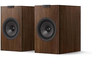 KEF Q1 Meta Bookshelf Speaker (Walnut, Pair)