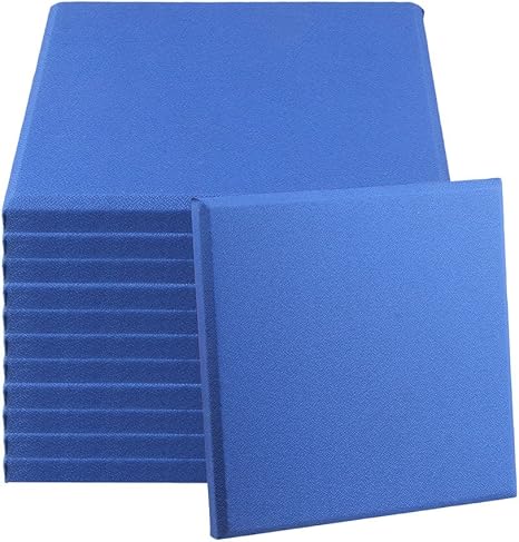 Amazon Co Jp 防音フォームパネル ブルー ノイズリダクション 三角形ファイバーグラス 防音 フォーム壁パネル 30x30x2 5cm 12個パック ホーム キッチン