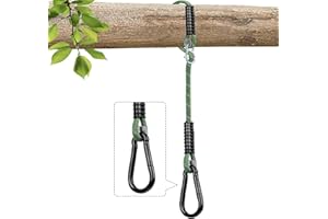 Dakzhou Tree Swing Rope with Heavy Duty Extra Large Buckle,Adjustable Extendable Hammock Hanging Strap for Outdoor Swings Hammock Playground Set Accessories.10Ft(120") of 1,Green