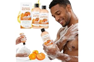 Persimmon Body Wash for Odor Control - Deep Cleansing & Deodorizing Natural Swarva Persimmon Soap Liquid for Old People Smell