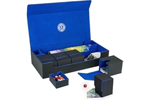 6 in1 Card Deck Box Set,X-Large Premium Card Game Deck Storage Box with 5 Small Card Deck Case Compatible with MTG/TCG/Yugioh