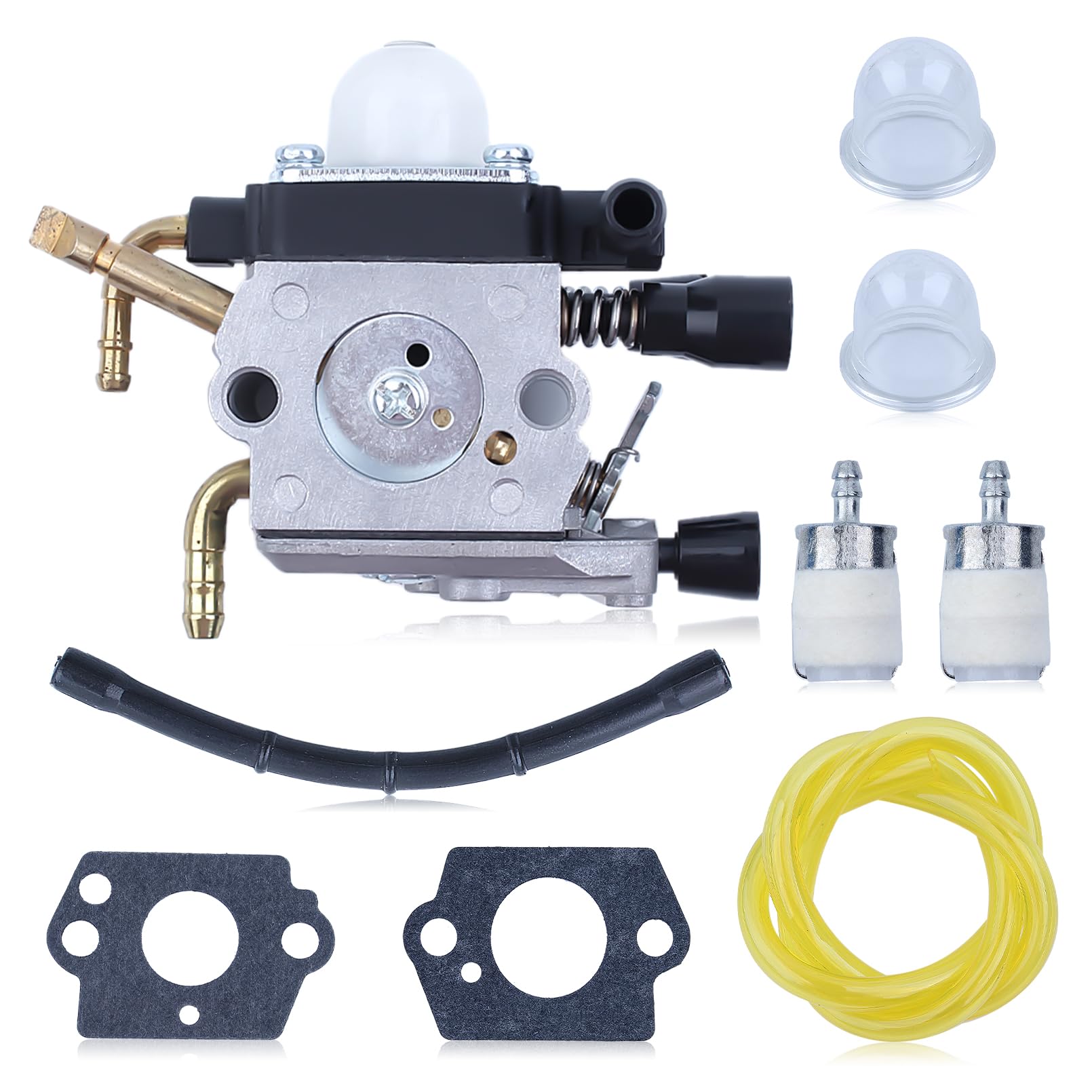 Gubeter Carburetor Kit, For Stihl Hs81 Hs81R Hs81Rc Hs81T Hs86 Hs86R Hs86T Trimmer, Replace For Zama C1Q-S225, Replace Oem For 4237 120 0606