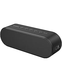 Bluetooth Speaker, Wireless Bluetooth 4.2 Portable Speakers with Built-in Mic, Louder Volume 20W Power, More Bass, for Home Travel Camping Biking