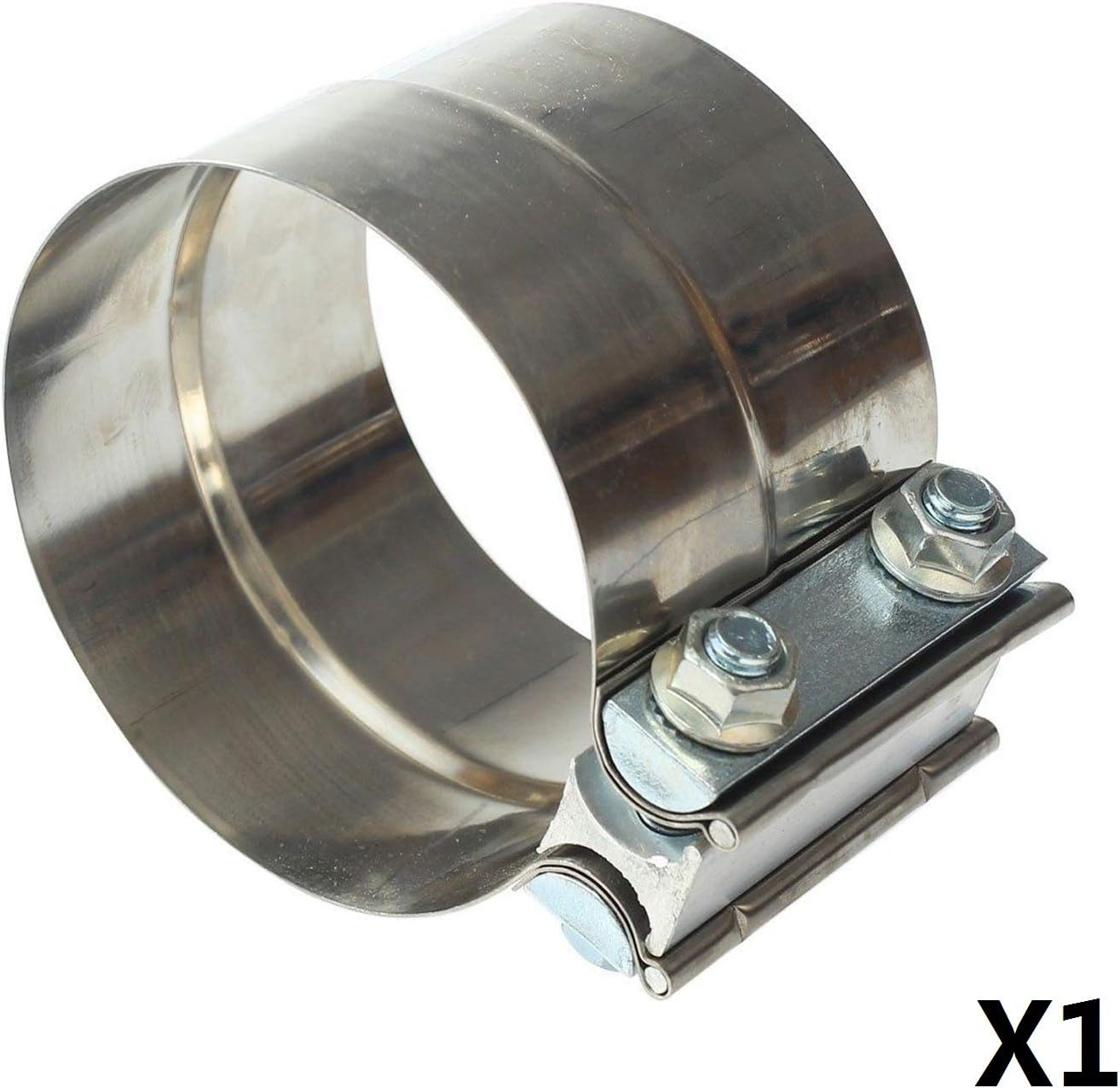 1PC 3.5” T304 Stainless Steel Lap Joint Exhaust Clamp Step