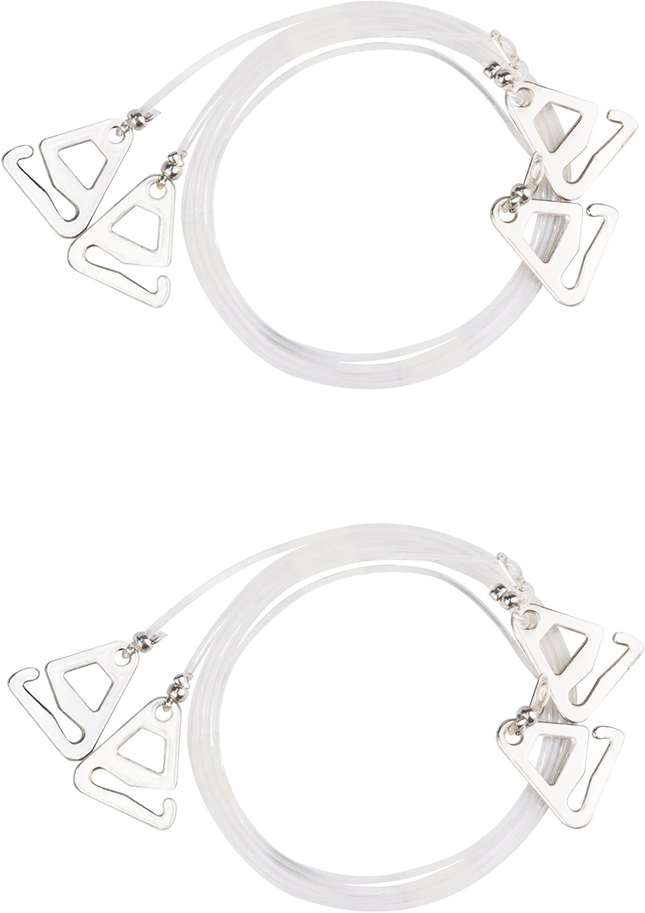 1 Pair Invisible Clear Replacement Bra Straps Transparent Removable Adjustable With Metal Hooks
