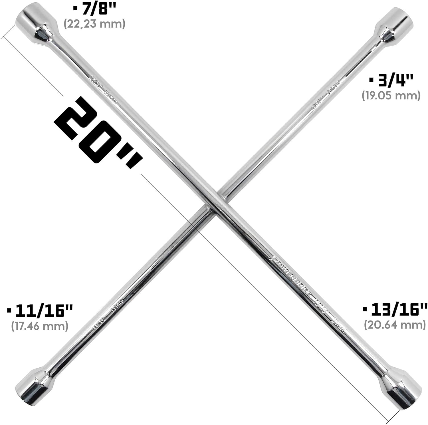 Powerbuilt 940558 14" Universal Lug Wrench: Automotive