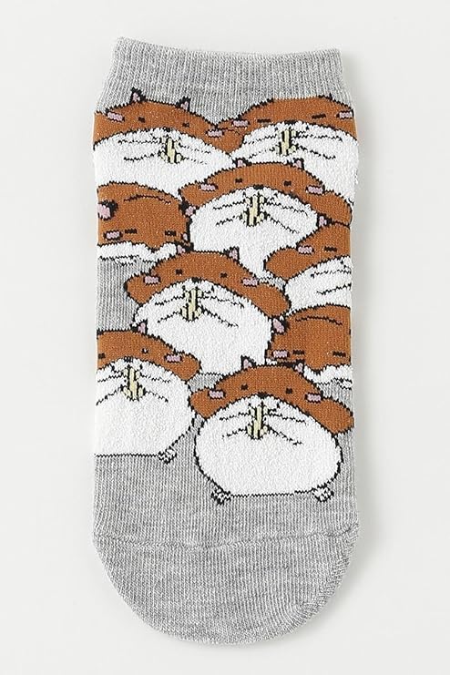 Amazon チュチュアンナ Tutuanna ぎゅうぎゅうハムスター柄くるぶしソックスウスグレー 靴下 通販