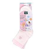 Shea Butter Thermal Moisturizing Socks: White/Pink Trim by Earth Therapeutics