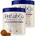 PetLab Co. Probiotics for Dogs, Support Gut Health, Occasional Diarrhea, Digestive Health & Seasonal Allergies - Salmon Flavor - 30 Soft Chews Pack of 2