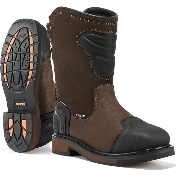 Amazon.com | Avenger Work Boots A-Max Hammer Wellington Met  display picture 3