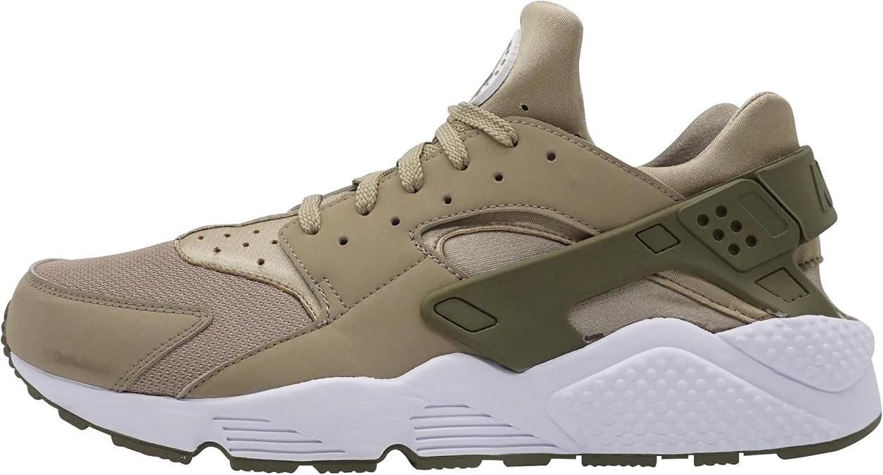 Amazon.com | Nike 318429-200 Men AIR Huarache Khaki Medium Olive White | Road Running