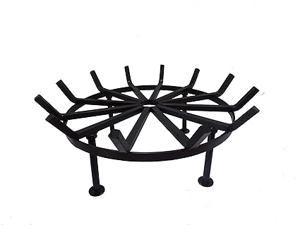 4 Legs Heavy Duty Wagon Wheel Grate For Outdoor Fire Pit 28