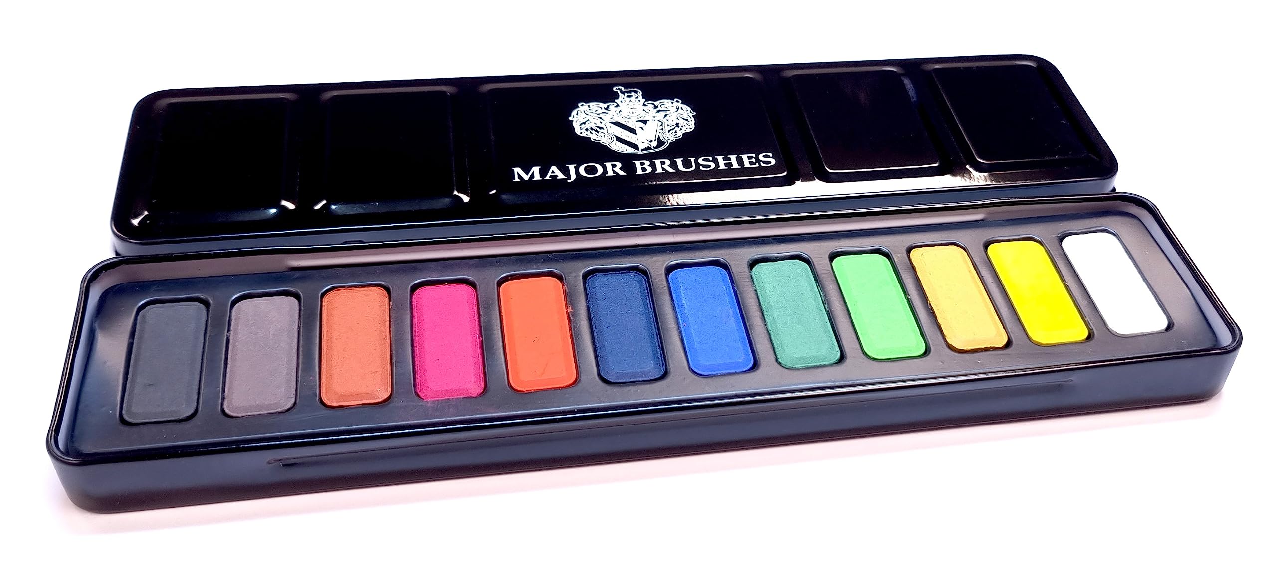 Major Brushes 12-Block Premium Watercolour Tin