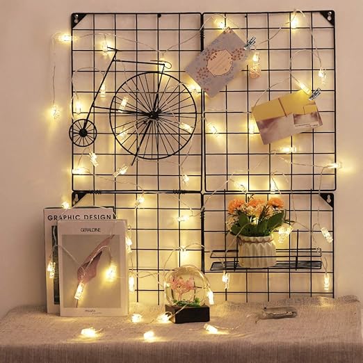 Amazon Com Terby Grid Wall Panels Decorative Wire Wall Grid Photo