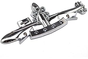 PATRIOT CAMPERS Navy SSBN Submarine Deterrent Patrol Metal Decal Auto Emblem