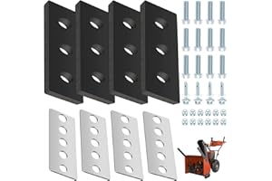 Huthbrother Snow Blower Impeller Modification Kit - 3/8" 4-Blade Universal, for Modifies 2-Stage Machine (4)
