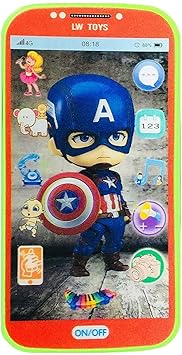 YBR Kids Toys Digital Mobile Phone with Touch Screen Feature, Amazing Sound and Light Toy (Avanger) (Dora)