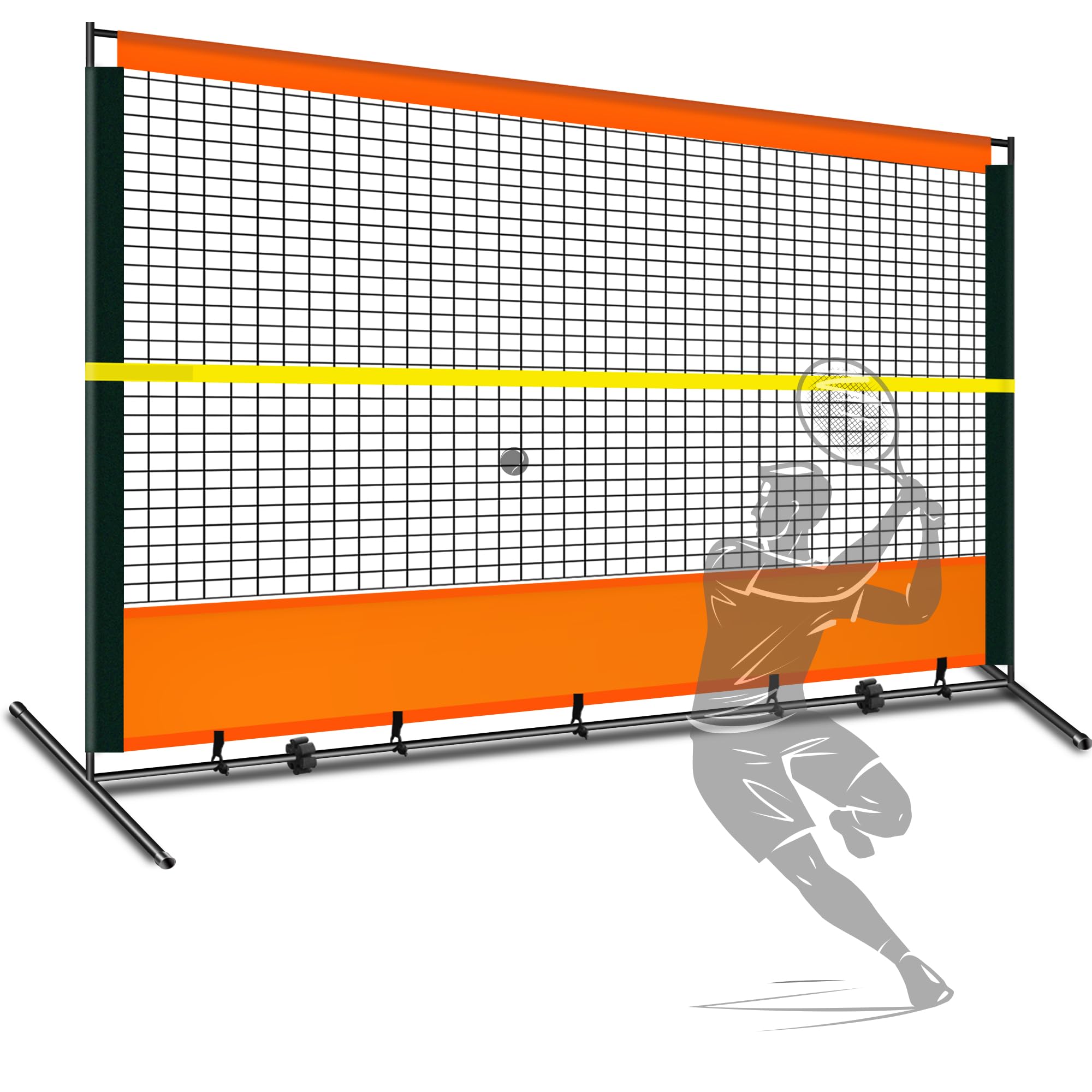Tennis Rebounder Wall 3,6x1,8m - Trainingsnetz Für Tennis & Pickleball