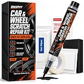 SMAPHY Wheel Scratch Repair Kit, Gloss Black Rim Paint Pen for Curb Rash | Repair Kit for Car Alloy Wheel, Touch Up Wheel Scratches, Chips, Scuffs, Road Rash, Universal Color Wheel Paint
