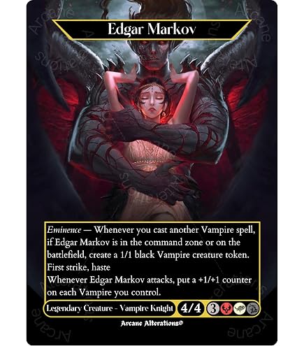 Amazon.com: Edgar Markov Altered Art Custom Proxy Cards : Toys & Games