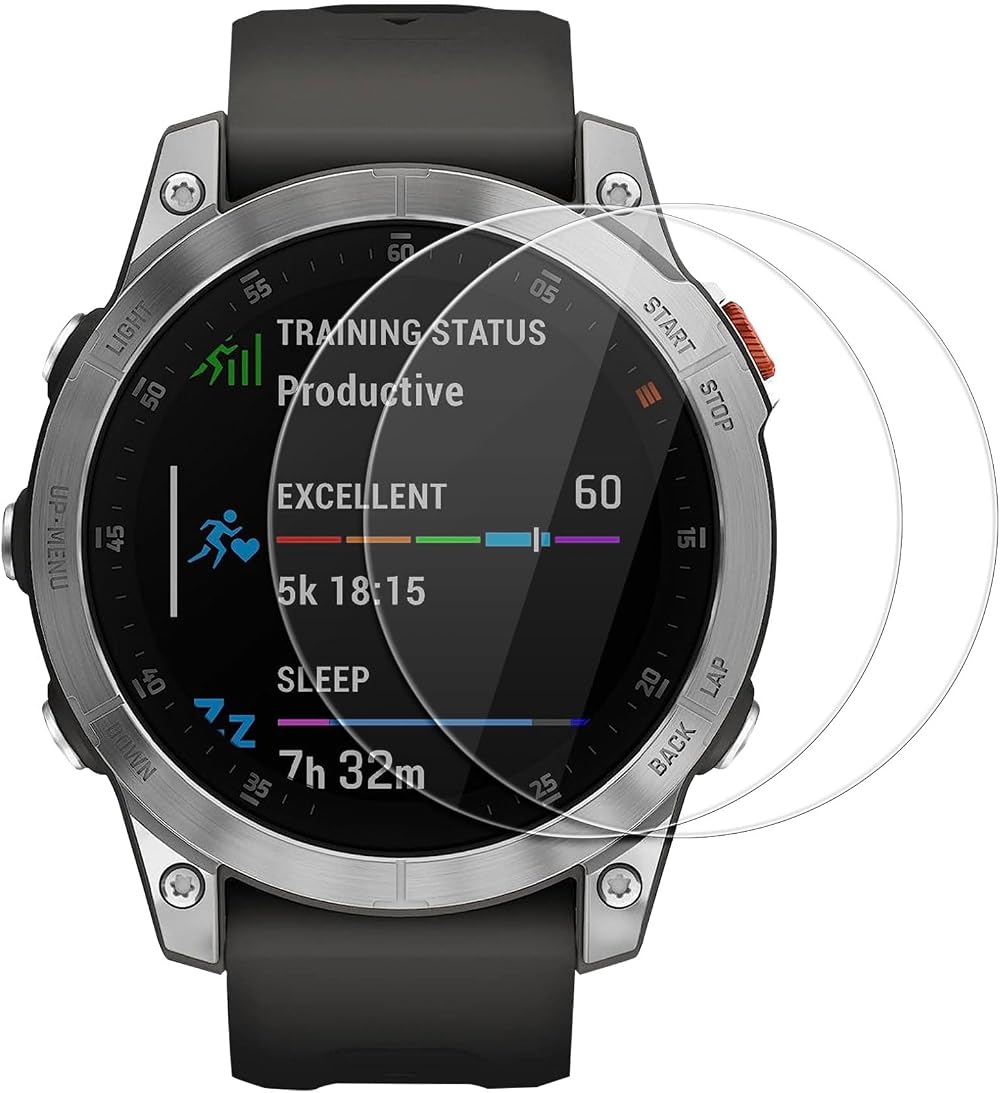 kwmobile 2x Screen Protector for Garmin EPIX Tempered Glass Transparent