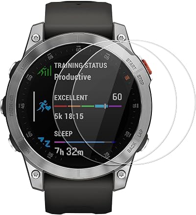 kwmobile 2x Screen Protector for Garmin EPIX Tempered Glass Transparent