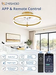 ZMISHIBO Ceiling Fans with Lights and