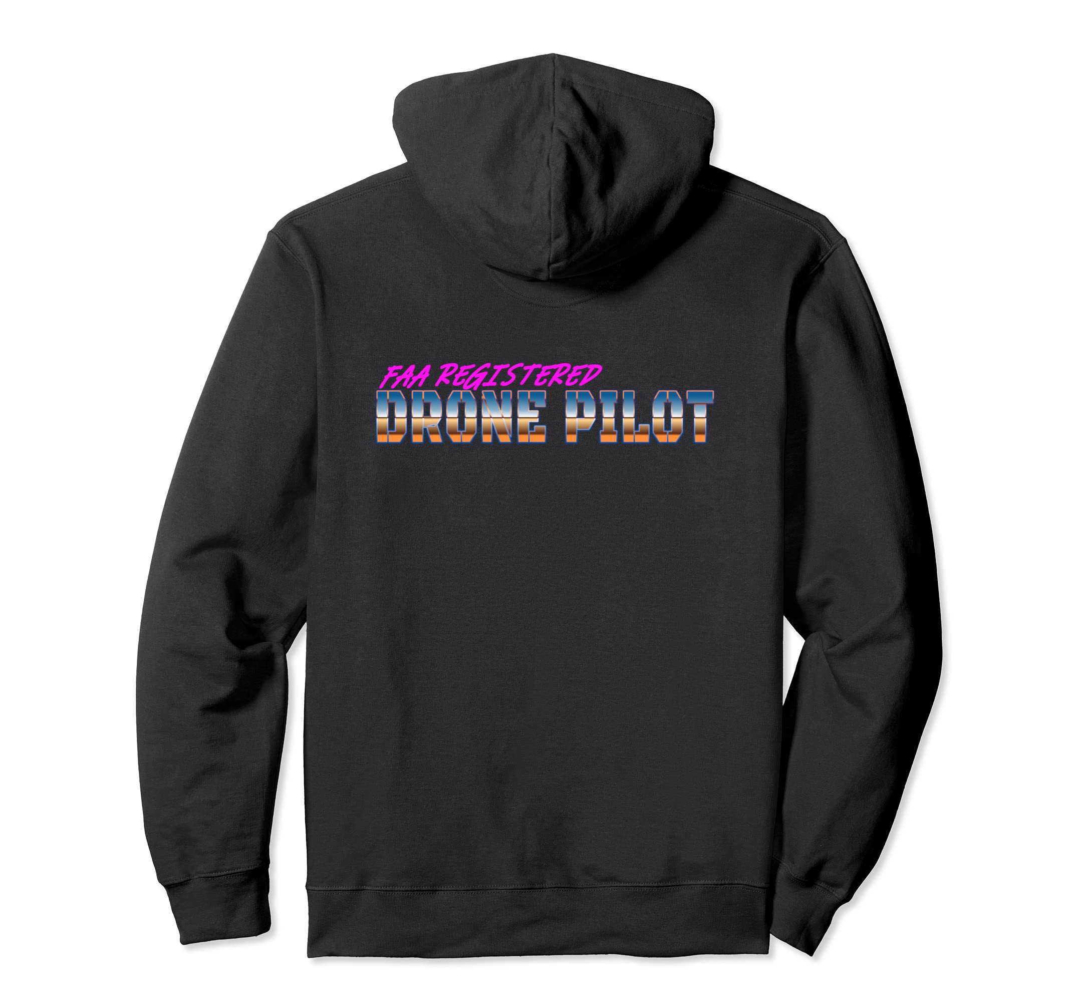 RETRO FAA Licensed Part 107 UAV Quadcopter Drone Pilot Pullover Hoodie