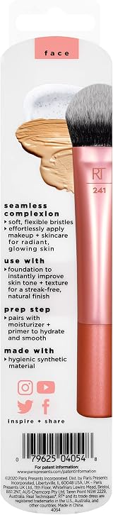 Real Techniques Seamless Complexion Brush for Liquid Cream Foundation Makeup view 8