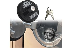 CHRYMUM Gas Cap Fuel Cap, Locking Fuel Cap, Locking Fuel Tank Gas Cap 77300-47020, Locking Gas Cap with 2 Keys Suitable for Chevy Silverado Avalanche Camaro Toyota 4Runner Camry Corolla