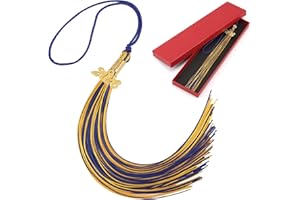 2026 Graduation Tassel Grad Cap Tassel with Gold Charms 9 Inch Graduation Cap Tassel for High School College University Cerem