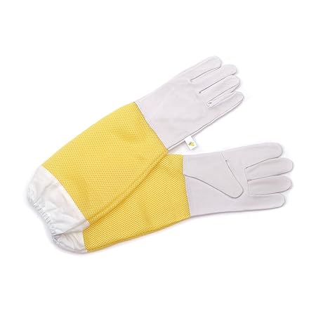 IMKERHANDSCHUHE BEEComb | Feinleder, Doppelmembran, Größe L | Schutzhandschuhe