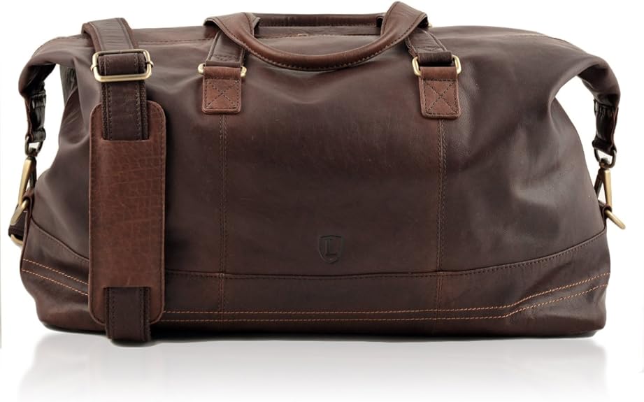 weekend leather bag mens