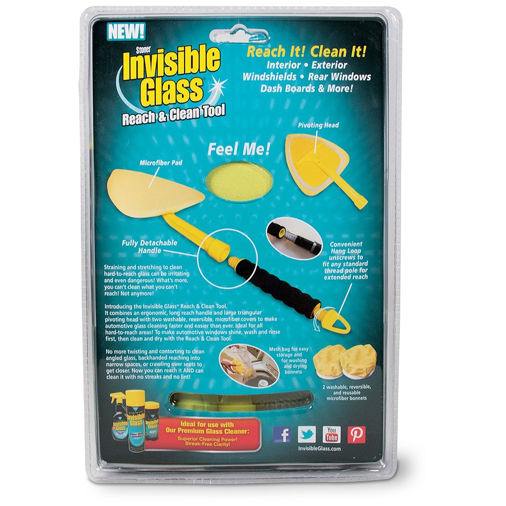 Invisible Glass 99031 Reach and Clean Tool Combo Kit Window Wand