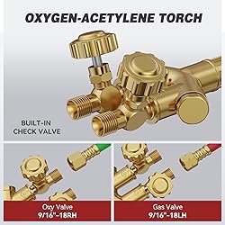 ARCCAPTAIN Oxy Acetylene Cutting Torch, Heavy Duty