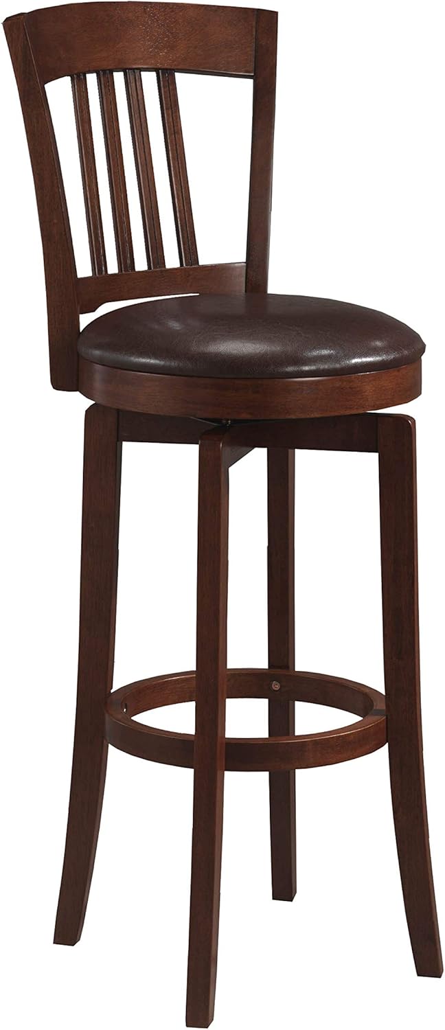 Hillsdale Furniture Canton Swivel Bar Stool, Brown