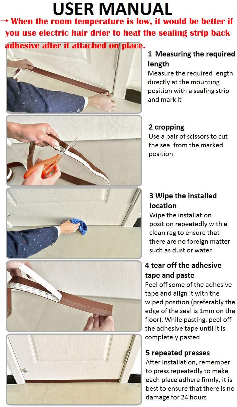 Silicone Seal Door Strip Bottom - Image 5
