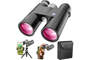 18X50 High Powered Binoculars for Adults | Low Light Vision Binoculars with Phone Adapter and Tripod for Bird Watching,Travel