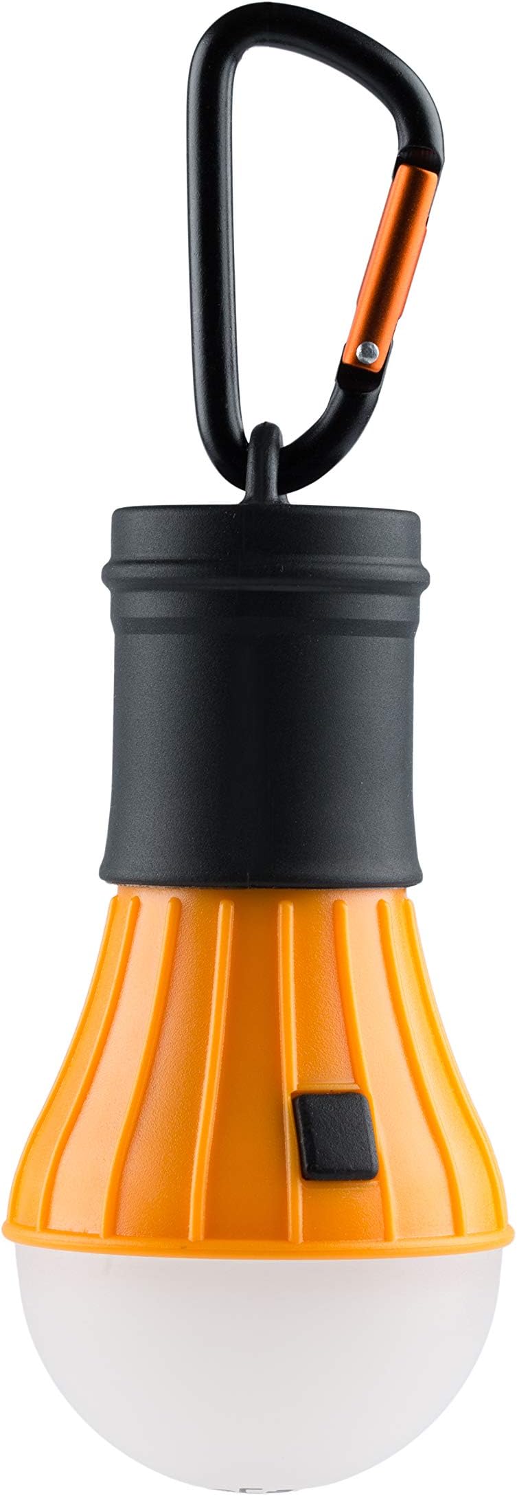 AceCamp, LED camping lantern, tent lamp including batteries, weatherproof, with snap hook, sport outdoor lamp in orange and black, 1028-ace
