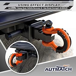 AUTMATCH Shackle Hitch Receiver 2 Inch - 3/4" D