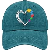 Cap Accept Understand Love Autism Awareness Dad Hats, Vintage Baseball Caps for Women