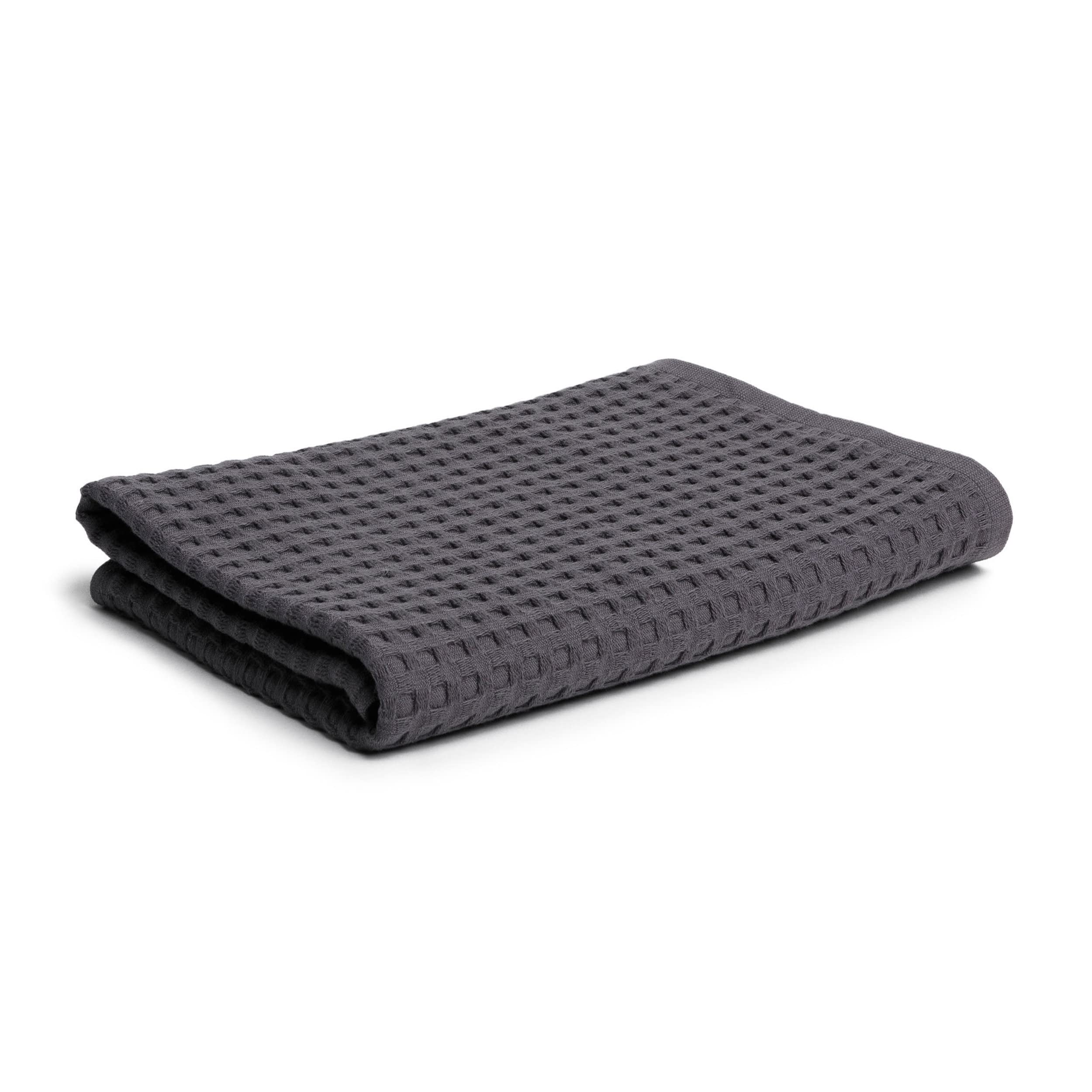 Möve Piquée towel 50 x 100 cm made of 100% cotton, graphite