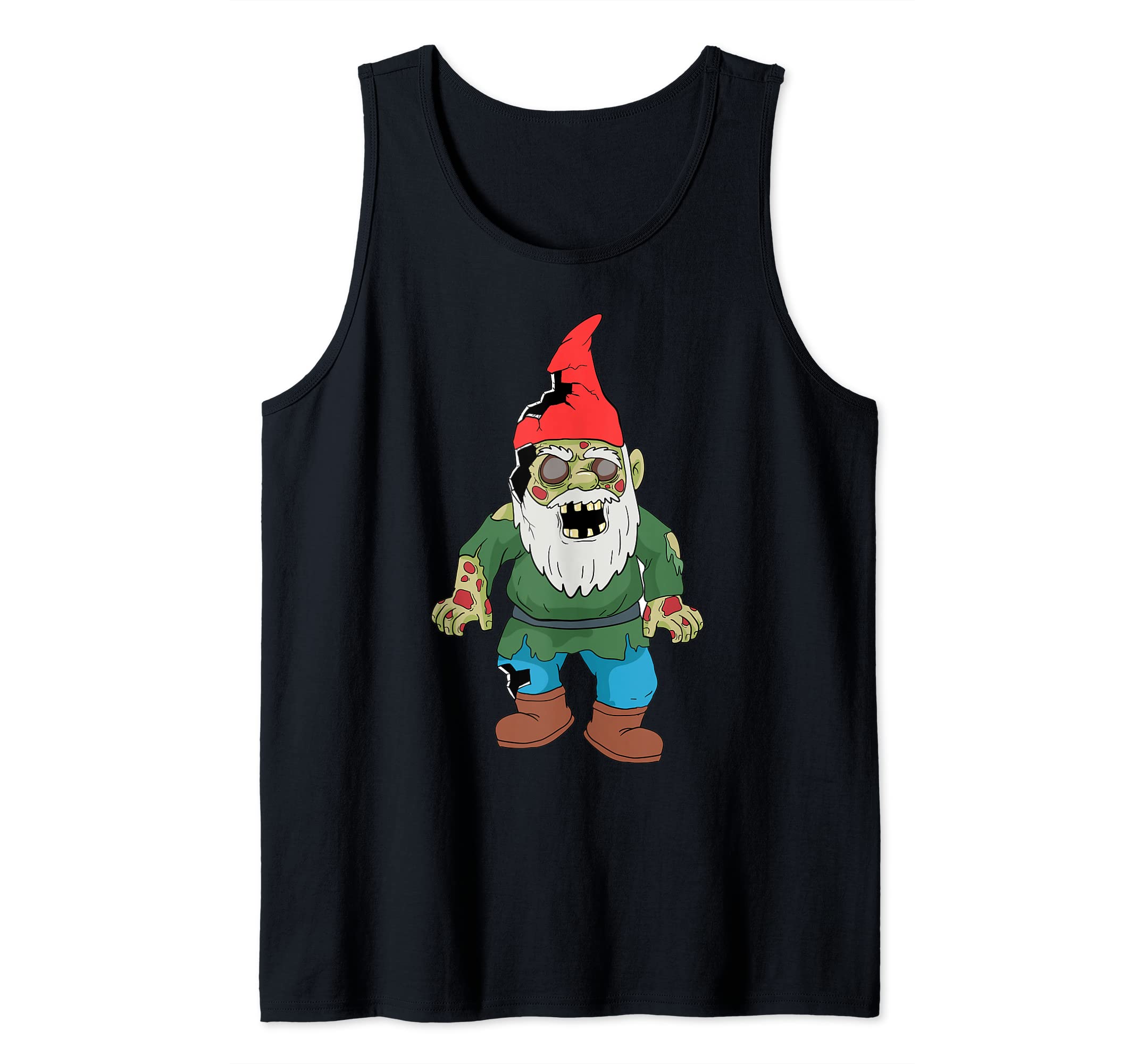 Zombie Garden Gnome Gardening Decoration Design Tank Top