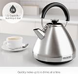 Morphy Richards Venture Pyramid Kettle 1.5L Brushed Stainless Steel 3kW view 4
