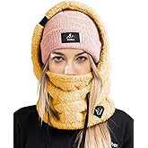 Senllen Balaclava Cold Weather Fleece Windproof Ski Mask Winter Breathable Thermal Face Mask Neck Warmer Scarf Helmet Hood