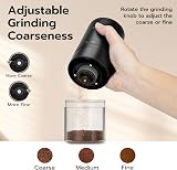 Mcbazel Electric Burr Coffee Grinder Cordless Portable 5 Grinding Settings view 6